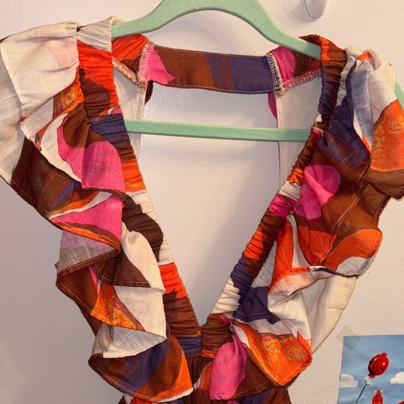 Multicolor Ruffled Dress - Picture 3 of 6